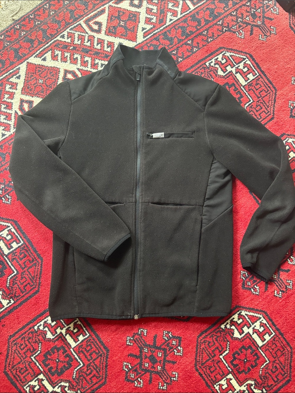 Figs Black Lightweight Full-Zip Shirt Jacket